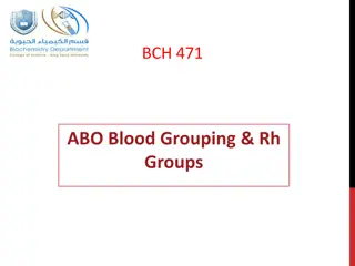 Blood Grouping and Rh Groups System
