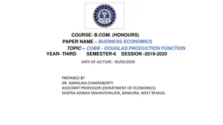 Cobb-Douglas Production Function in Business Economics