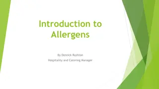 Allergens in Hospitality Management