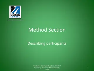 Method Section in Research Papers