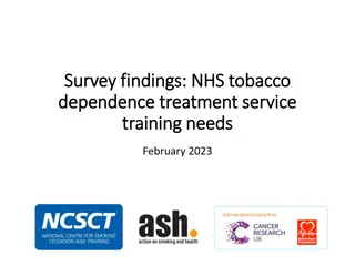 NHS Tobacco Dependence Training Needs Survey