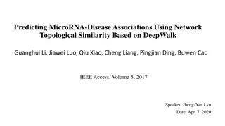 MicroRNA-Disease Association Prediction Using DeepWalk Network Topological Similarity