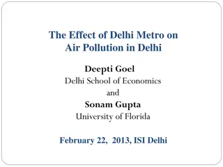 Analyzing the Impact of Delhi Metro on Air Quality in Delhi