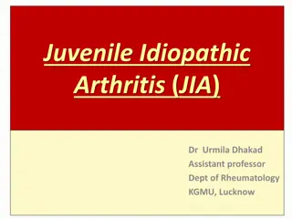 Juvenile Idiopathic Arthritis (JIA) - Symptoms, Diagnosis, and Classification