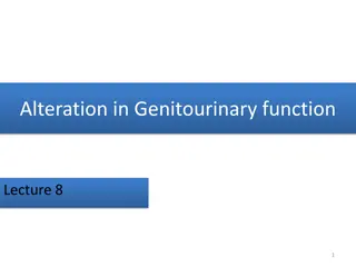 Alterations in Genitourinary Function