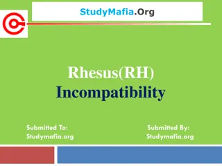 Rh Incompatibility in Pregnancy