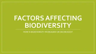 Factors Affecting Biodiversity and Climate Change Impacts