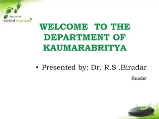 Kaumarabritya in Ayurveda: Importance and Scope