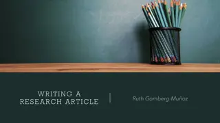 Crafting a Compelling Research Article: Literature Review, Methods, Findings & More