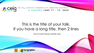 Spanish Computer Graphics Congress CORUA JUNE 17-19 2024
