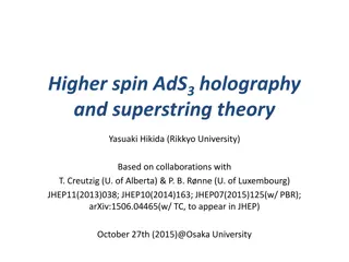 Higher Spin AdS3 Holography and Superstring Theory Exploration