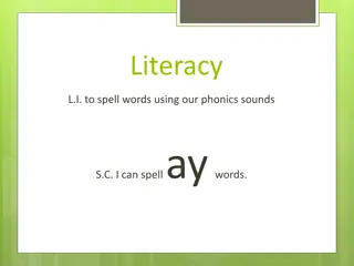 Spelling Practice: Learning to Spell 'ay' Words Using Phonics Sounds