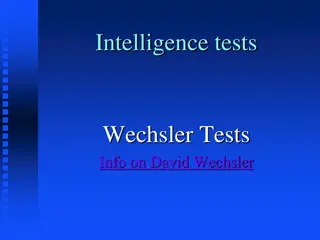 Wechsler Intelligence Tests and CHC Model