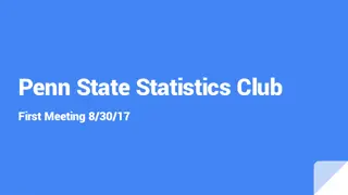 Penn State Statistics Club Meeting Information