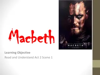 Macbeth Act 2 Scene 1 Exploration