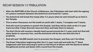 Prophecies Unveiled: Tribulation, Millennium, and Final Judgement
