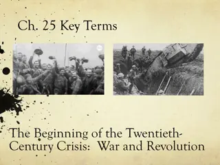 Twentieth Century Crisis: War and Revolution Key Terms