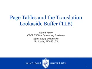 Page Tables and TLB in Operating Systems