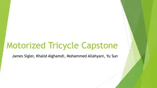 Motorized Tricycle Capstone Project by James Sigler and Team