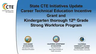California Department of Education Career Technical Education Initiatives Update