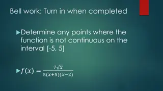 Identifying Points of Discontinuity in a Polynomial Function