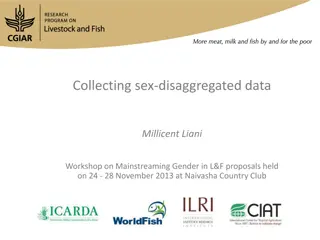 Importance of Sex-Disaggregated Data in Gender Mainstreaming Workshops