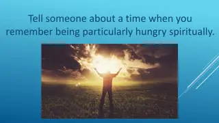 Spiritual Hunger through Mark 8:1-21