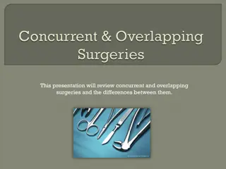 Concurrent and Overlapping Surgeries