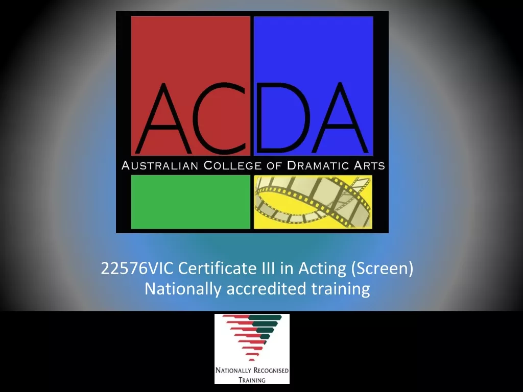 Certificate III in Acting (Screen) Course Overview