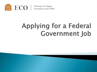 Federal Government Job Application Tips for Economics Majors
