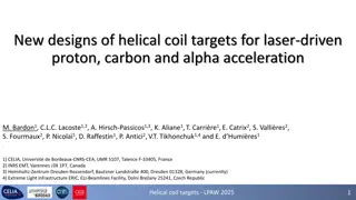 Helical Coil Targets for Laser-driven Proton and Ion Acceleration