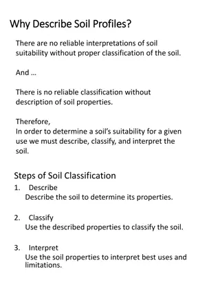 Soil Profiles and Taxonomy for Proper Classification