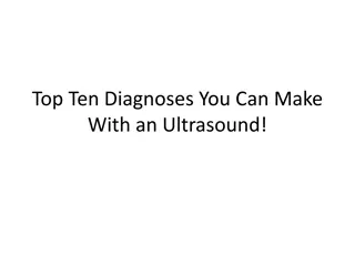 Ultrasound Diagnoses: Abdominal Aortic Aneurysm & Ectopic Pregnancy