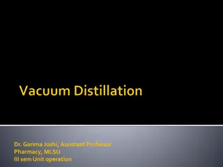 Assembling of Apparatus in Vacuum Distillation