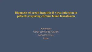 Occult Hepatitis B Virus Infection in Chronically Transfused Patients