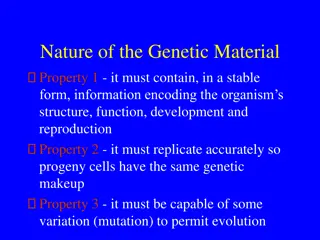Nature of Genetic Material & DNA Replication Insights