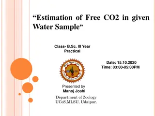 Estimation of Free CO2 in Water: Practical Approach