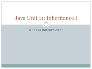 Java Inheritance - Classes Hierarchy