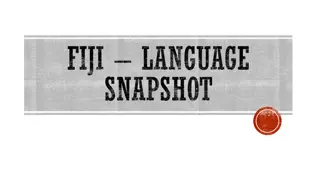 Fascinating Insights into Fiji's Language Diversity