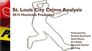 St. Louis City Crime Analysis: Predictive Model for Homicide Rates in 2015