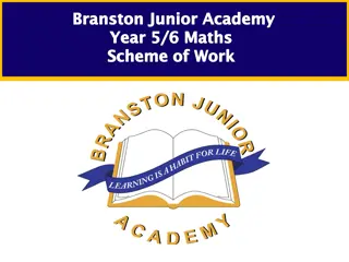 Year 5/6 Maths Scheme of Work at Branston Junior Academy