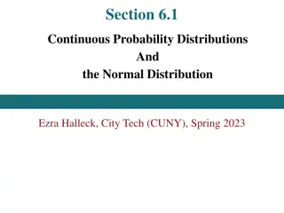 Continuous Probability Distributions in Statistics