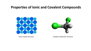 Ionic and Covalent Compound Structures and Properties