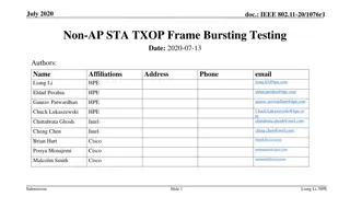 IEEE 802.11-20/1076r1 Non-AP STA TXOP Frame Bursting Testing