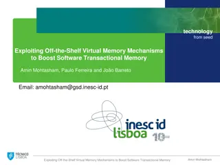 Boosting Software Transactional Memory with Virtual Memory Mechanisms