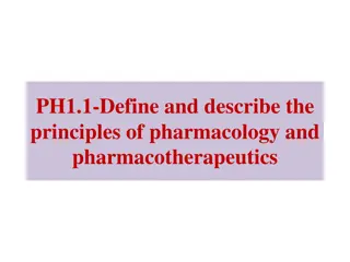 Principles of Pharmacology and Pharmacotherapeutics