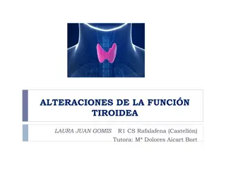 Thyroid Function Disorders in Clinical Setting
