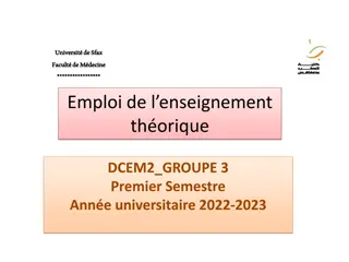 Medical Education Schedule at University of Sfax, First Semester 2022-2023