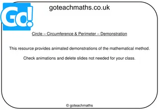 Demonstration of Circle Circumference and Perimeter