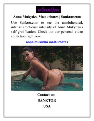 Anna Mukydza Masturbates  Sanktor